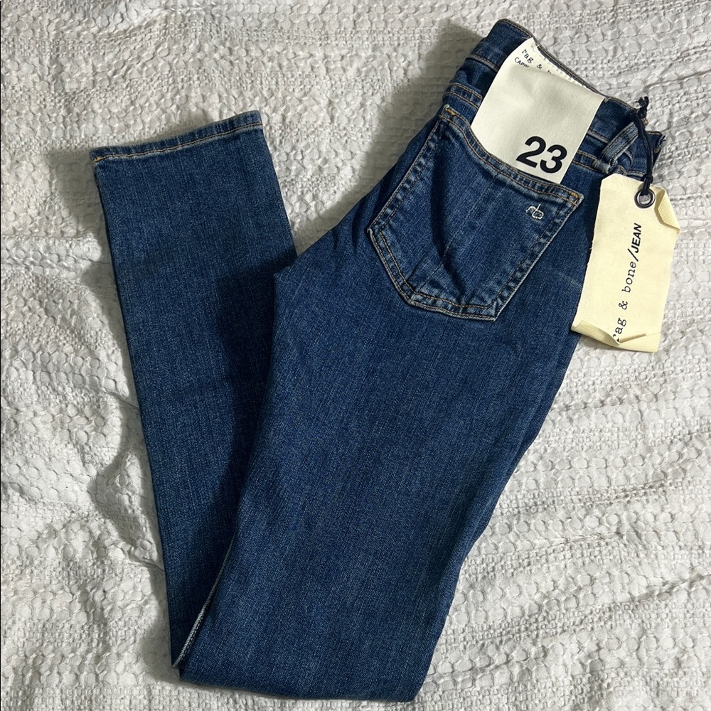 rag & bone Dark Blue Straight Leg capri Jeans size 23